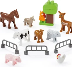 ABRICK - VALISETTE LES ANIMAUX DE LA FERME 16 PIECES