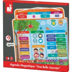 AGENDA MAGNETIQUE UNE BELLE JOURNEE - EN BOIS
