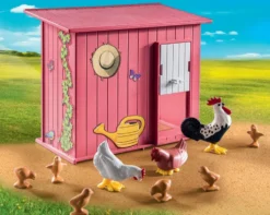AGRICULTRICE ET POULAILLER -71308