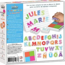 ALPHABET BOX A TAMPONNER