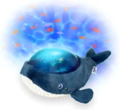 AQUA DREAM VEILLEUSE PROJECTEUR BALEINE POILS LONGS