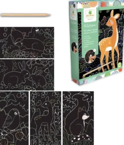 ARTISSIMO - PM SCRATCH ART - ANIMAUX DE LA FORET