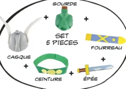 ASTERIX --SET 5 PIECES ASTERIX ENFANT