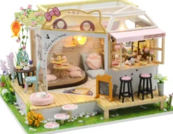 AU BONHEUR DES CHATS - MAISON MINIATURE A CONSTRUIRE