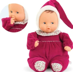 BABIPOUCE ROSE GRENADINE 28 CM - COROLLE MON DOUDOU