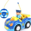 BABY CHALLENGE - VOITURE DE POLICE - VOITURE TELECOMMANDEE - BLEU - SONORE ET LUMINEUX - 1:24