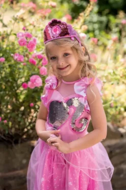 BARBIE - DEGUISEMENT LUXE PRINCESSE PAILLETTES - TAILLE M 5-6 ANS