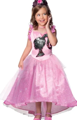 BARBIE - DEGUISEMENT LUXEPRINCESSE PAILLETTESTAILLE L 7-8 ANS