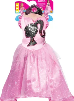 BARBIE - DEGUISEMENT LUXEPRINCESSE PAILLETTES -TAILLE S 3-4 ANS