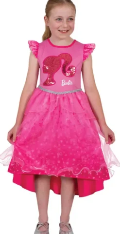 BARBIE - DEGUISEMENT ROBE LUXE TAILLE - TAILLE 6-8 ANS