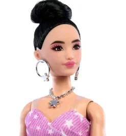 BARBIE DELUXEPOUPEE STYLE TENUE ROSE ETOILE