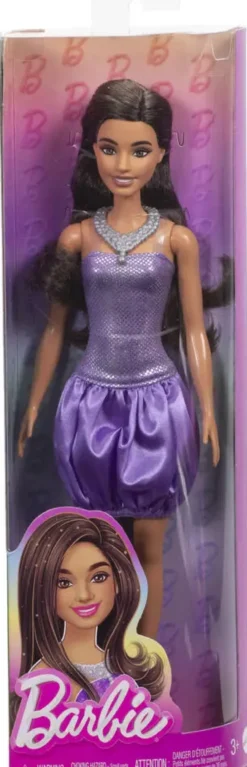 BARBIE FASHIONISTA - POUPEE BARBIE ROBE MAUVE
