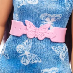 BARBIE FASHIONISTA - POUPEE BARBIE ROBE AZUR PAPILLON