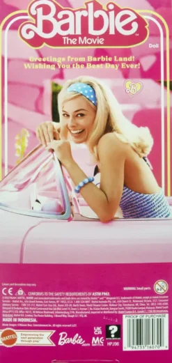 BARBIE LE FILM - POUPEE EN ROBE VICHY ROSE