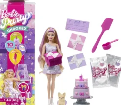 BARBIE PARTY UNBOXED CHIEN VIOLET