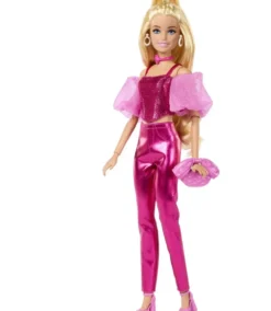 BARBIE -POUPEE DELUXE STYLE METALI-ROSE