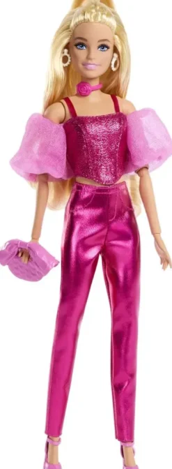 BARBIE -POUPEE DELUXE STYLE METALI-ROSE