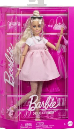 BARBIE - POUPEE DELUXE STYLE ROBE ROSE BONBON
