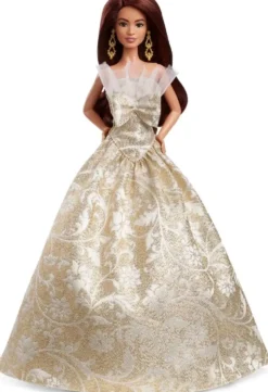 BARBIE - POUPEE JOYEUX NOEL CHATAIN
