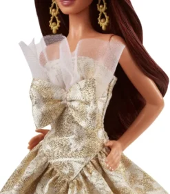 BARBIE - POUPEE JOYEUX NOEL CHATAIN