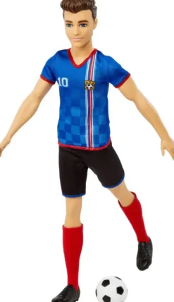 BARBIE-POUPEE KEN FOOTBALLEUR CHEVEUX COURTS N° 10