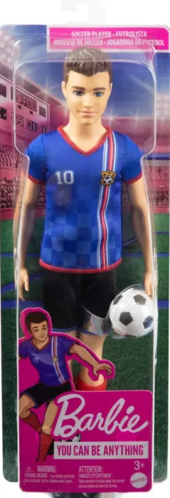 BARBIE-POUPEE KEN FOOTBALLEUR CHEVEUX COURTS N° 10