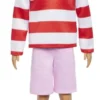BARBIE - POUPEE KEN POLO ROUGE ET BLANC