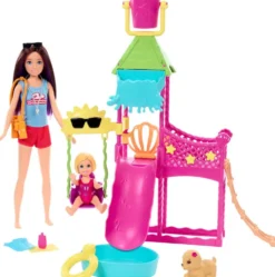 BARBIE - SKIPPER PREMIERS JOBS COFFRET PARC AQUATIQUE