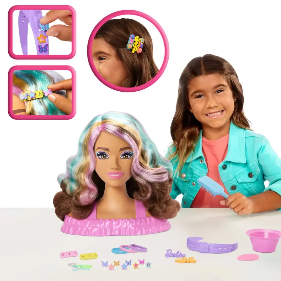 BARBIE - TETE A COIFFER BRUNE