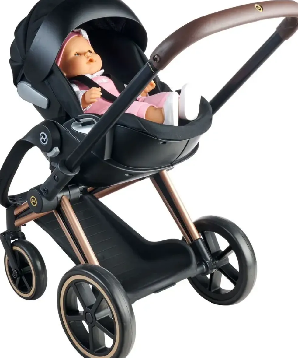BB36/42 CYBEX PRIAM -PORTE POUPON NOIR 2 EN 1 - COROLLE ACCESSOIRES