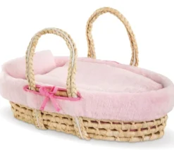 BB36/42 ENSEMBLE COUFFIN PELUCHE ROSE - COROLLE ACCESSOIRES