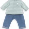 BB30 - PANTALON ET MARINIERE BORDS DE LOIRE - VETEMENT POUR POUPON 30CM - COROLLE VETEMENTS