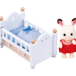 BEBE LAPIN ET LIT - SYLVANIAN TOUT POUR BEBES