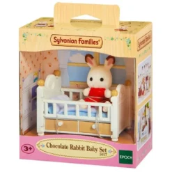 BEBE LAPIN ET LIT - SYLVANIAN TOUT POUR BEBES