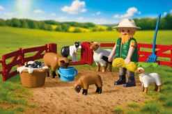 BERGER AVEC ENCLOS A MOUTONS & CHIEN 72169