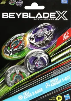 BEYBLADE X - DUAL PACK - YELL KONG HELM KNIGHT