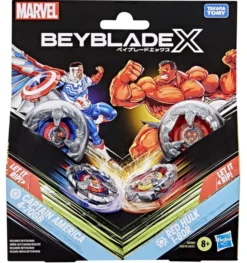 BEYBLADE X - MARVEL - MULTIPACK - CAPTAIN AMERICA HULK