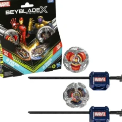 BEYBLADE X - - MARVEL - MULTIPACK - THANOS IRON MAN