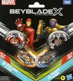 BEYBLADE X - - MARVEL - MULTIPACK - THANOS IRON MAN