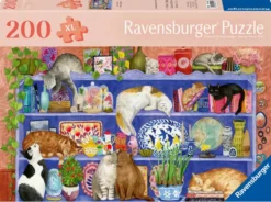 BIEN ETRE ET PUZZLE 200 PIECESCHATS SUR L'ETAGERE