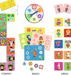 BINGO MEMO DOMINO - LES P'TITS COPAINS