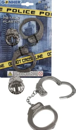 BLISTER MENOTTES POLICE METAL