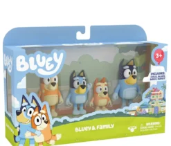 BLUEY - PACK FAMILLE 4 FIGURINES