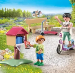 BOITE A LIVRES AVEC MAMAN ET ENFANT - 71511