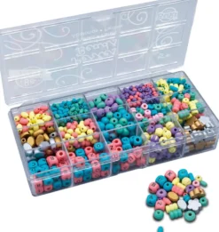 BOITE DE PERLES EN BOIS - COULEURS
