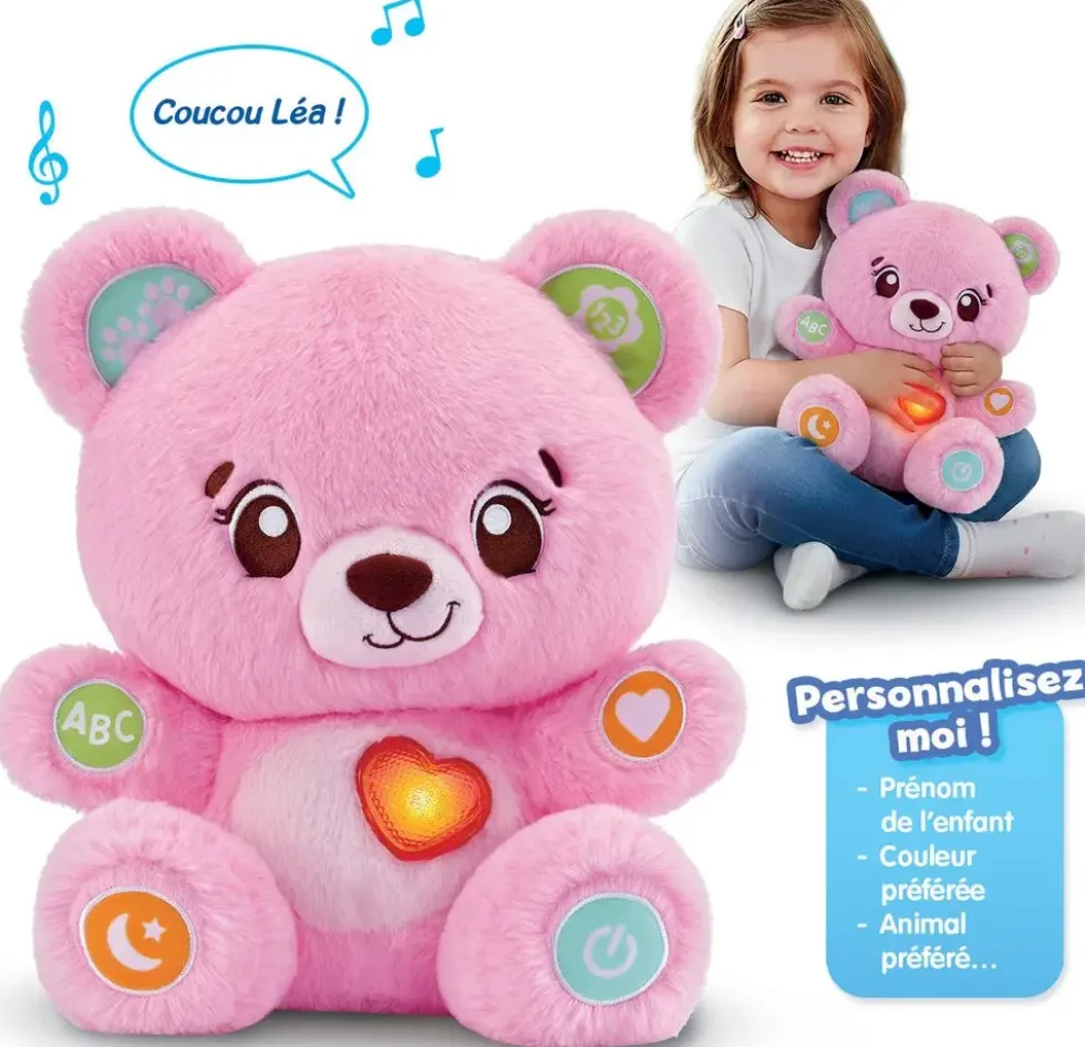 BONBON - MON OURSON A PERSONNALISER ROSE