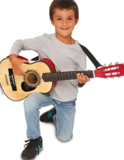 BONTEMPI GUITARE BOIS 75 CM - BANDOULIERE ET SACOCHE