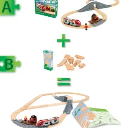 BRIO 63609900 -COFFRET DE DEMARRAGE - 12 RAILS - PACK B