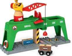 BRIO 7312350339963 - GRUE DOUBLE VOIE DE CHARGEMENT