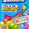 BUNCH O BALLOONS - TROPICAL PARTY - PACK DE 3 GRAPPES 100 BOMBES A EAU